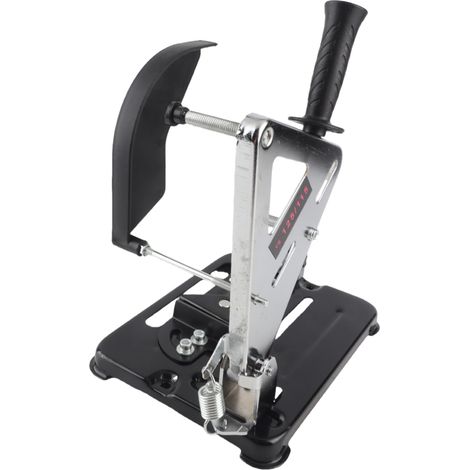 Support fixe en fer pour meuleuse d'angle, fixation stable et précise, compatible avec les meuleuses d'angle de 100 et 125 mm. (1/4)