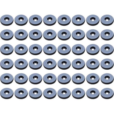 Patins Meubles,Lot de 48 patins de meubles ronds en téflon,Anti-vibration Patins Glisseurs pour Meubles - 19 mm,(Ronde) (1/5)