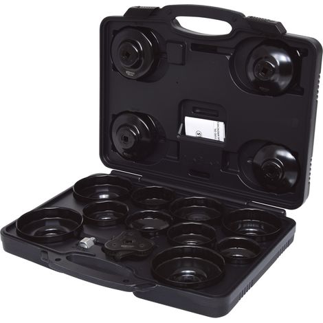 KS Tools 3/8" Ölfilterschlüssel-Satz, 16-tlg - 150.9310 (1/4)