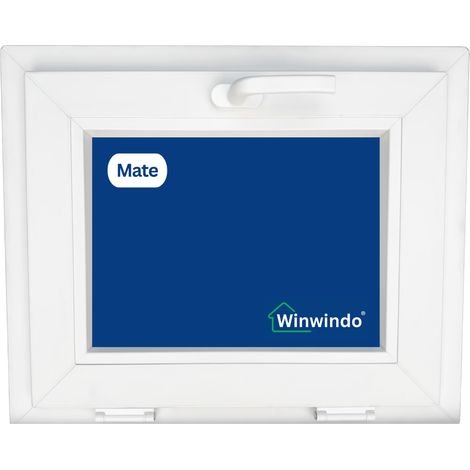 Ventana PVC Reforzado 600x500 Blanca Oscilante Mate (1/2)