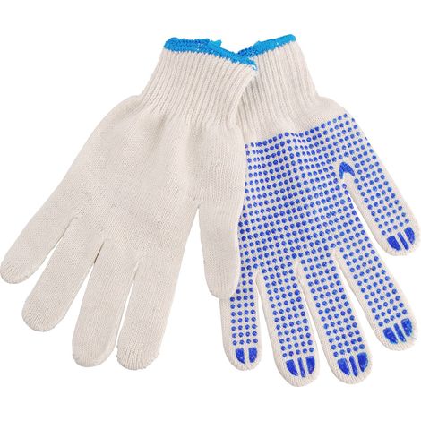 Guanti in cotone EXTOL CRAFT con bersagli in PVC sul palmo, taglia 10", 99708