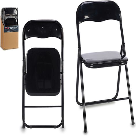 EXCELLENT silla plegable acolchada negra , Silla plegable acolchada negraSilla plegable económica y multifuncional para cualquier tipo de ocasión tanto para interiores como ext