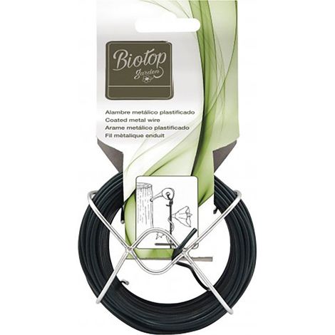 Alambre metálico plastificado verde 1 mm 50 m unidad