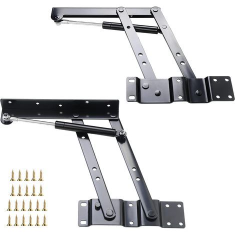 2 Pcs Charniere Table Basse Relevable,Heavy Duty Mecanisme Table Basse Relevable,Lift Up Ressort Charnière pour Table Basse (1/5)