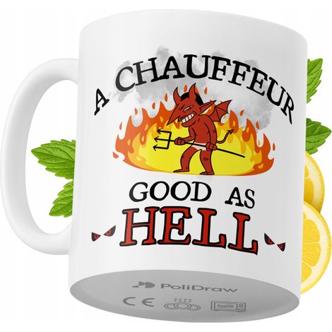 Taza de café/té divertida y humorística con diseño de texto gracioso para chófer. Taza ideal para cumpleaños, santos y días festivos. Taza premium para ocasiones especiales en casa, la oficina o el tr (1/5)