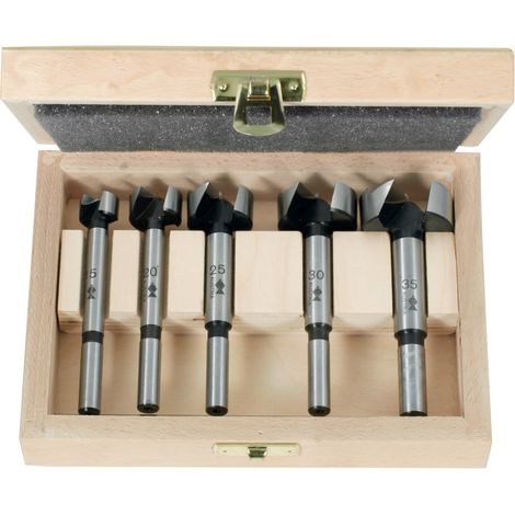 FISCH - Set di mecchie Forstner in astuccio di legno