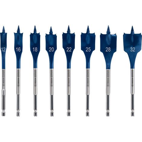 Bosch Blister 8 Flachbohrer SelfCut Speed 12-32 mm (1/6)