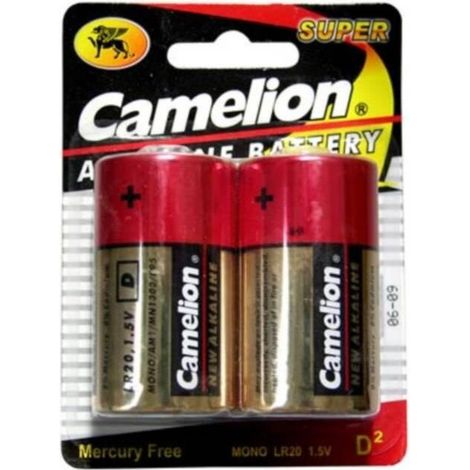 Link batterie alcaline senza mercurio 1.5v Mono Split typ d torcia blister 2 pz.(a lr20-bp2)