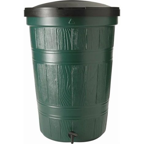 200L Garden Lake Water Butt, Rain Barrel, Includes Lid & Tap