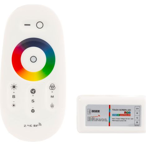 Controlador Táctil Tira LED RGB 12/24VDC 216/432W 50M