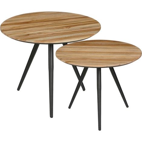 Mica Decorations Table d'appoint Brun H49xl50xL50cm (1/5)