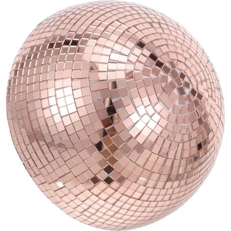 1 Demi-sphère,Acier poli,Or rose,Réfléchissante,Jardin,Fête