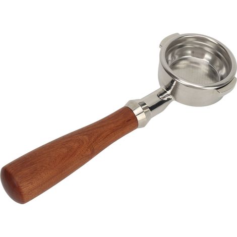 Porte-filtre sans fond de 58 mm avec poignée en bois massif pour cafetière Expobar E61 (1/5)