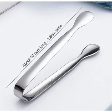 Pince à glaçons inox – idéale pour glace, bonbons, café & biscuits – élégante et pratique (1/4)