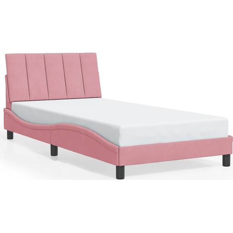 Maison Exclusive - Giroletto senza Materasso Hanko Rosa 100x200 cm in Velluto (1/5)