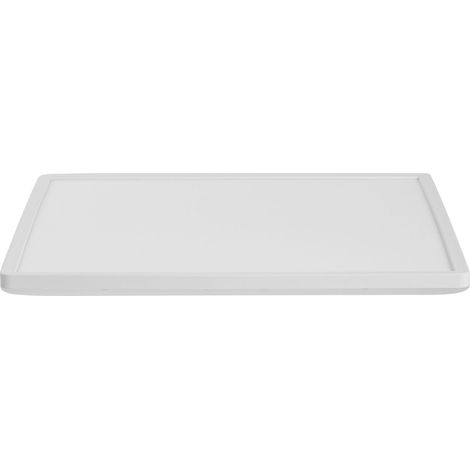 LED Ceiling Light White Synthetic Square LED Panel Light Flush Ceiling Mount Light with Remote CEREON (1/5)