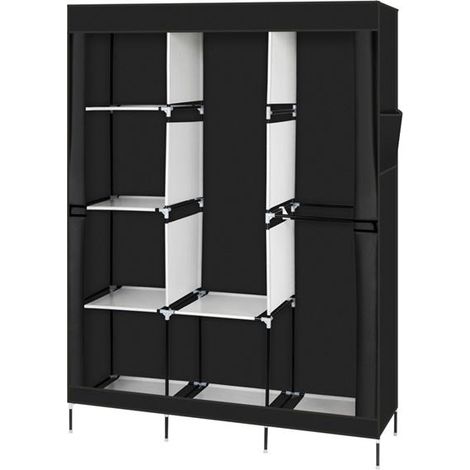 GROOFOO 71" Bedroom Clothing Storage Cabinet Non-Woven Wardrobe Closet Dustproof Waterproof Home Furniture Portable Multipurpose Shelf (1/5)