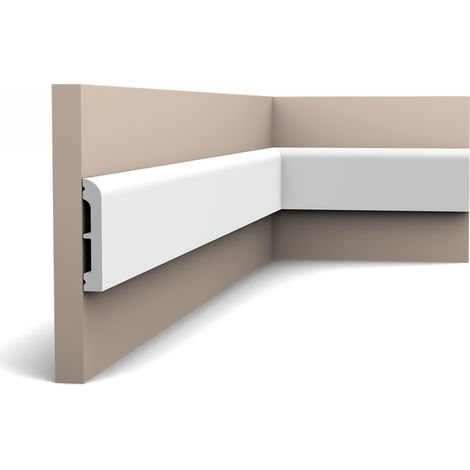 Zócalo Orac Decor SX183 AXXENT CASCADE Zócalo Multifuncional Elemento decorativo para pared diseño moderno blanco 2 m (1/4)