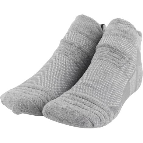 Chaussettes de basketball pour homme, respirantes et anti-transpirantes, courtes, à semelle épaisse en tissu éponge, grises. (1/5)