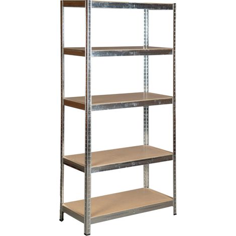 scaffale in metallo 5 ripiani easy system portata 875 kg 90x40x180 cm