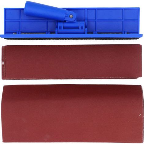 Set mit Schleifpapier-Trägermaterial für Trockenbauwände, selbstklebende Spachtelmasse zum Glätten von Wänden und Decken (1/5)