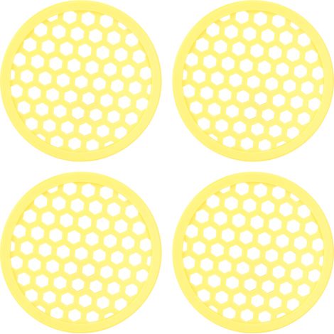 Toivize-Îlot Flottant Abeilles - EVA Mousse Jaune 20cm - Abreuvoir Pollinisateurs Sécurité Anti-Noyade Lot de 4pcs Déco Jardin (1/5)