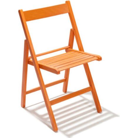 SEDIA PIEGHEVOLE LIBERTY ARANCIO - 4 pezzi