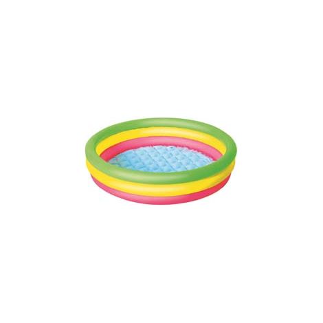 PISCINA GONFIABILE SUMMER 3 ANELLI COLOR MEDIA +2 ANNI  ø cm.102x25h.  lt 62  Kg.0,980 (art.51104)    BESTWAY