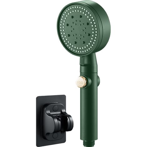 Douche À Main - Tête De Douche Pluie Avec 5 Modes De Pulvérisation - Compatible Eau Faible Pression - Pour Salle De Bain - 1 Pièce (1/5)