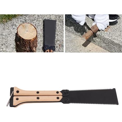 Scie Pliante Manuelle 25CM pour Jardin Extérieur Travaux Rapides à la Maison - KZQ (1/4)