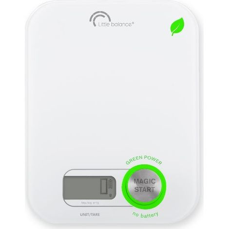 Báscula de cocina electrónica 5kg - 1g blanca - 8198 - little balance - (1/3)