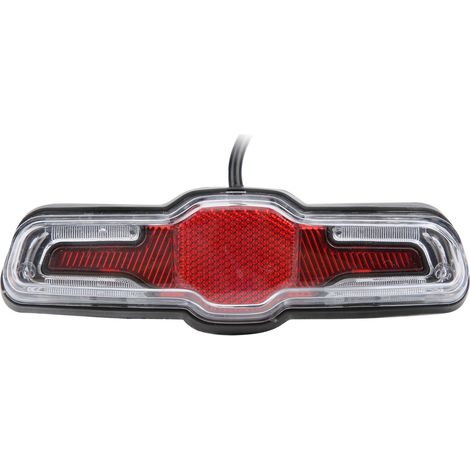 Rücklicht für Elektrofahrräder mit 5 LEDs, ABS, 36 V/48 V/60 V, für Radmotoren, Sicherheit, Zubehör für Nachtfahrten (1/5)