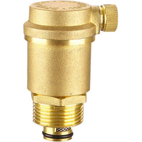 Lot de 2 vannes de purge automatiques DN15 en laiton avec limiteur de pression pour chauffe-eau solaire (1/5)