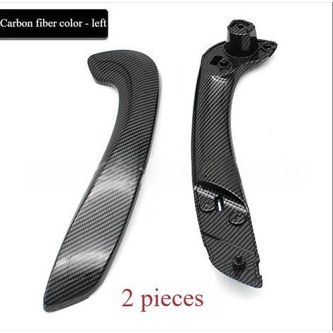 Lot 2 poignées porte gauche effet fibre carbone intérieur extérieur Renault Megane3 Fluence (1/5)