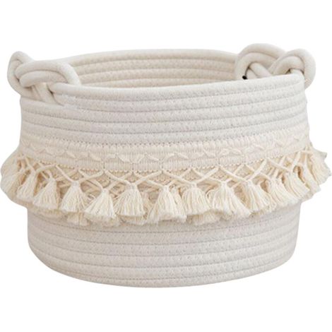 Petits paniers cadeaux vides, paniers de rangement tressés, jolis rangements pour papier toilette, paniers cadeaux décoratifs vides, paniers garnis pour Noël (1/5)