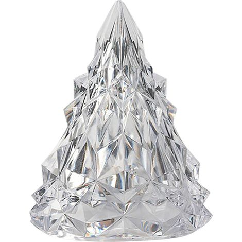 Veilleuse De Noël - Iceberg En Cristal - Lumière Chaude Blanc - Alimentée Par Piles LR1130 - Pour Décoration Intérieure Et Arbre De Noël - 1 Pièce (1/5)