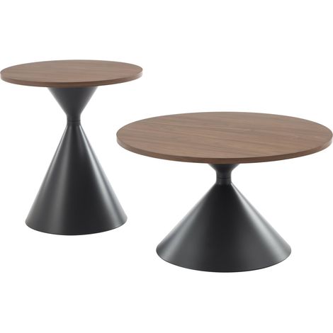 Set Boston-Couchtische, schwarz