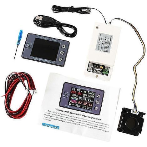 Testeur de capacité de batterie sans fil 120 V 300 A VAC8810F avec écran LCD couleur 2,4 pouces, coulomètre, détecteur de courant, de tension et de puissance kns (1/5)