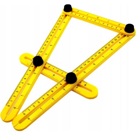 Escuadra de carpintero, regla de construcción, transportador, con escala de 30 cm. (1/5)