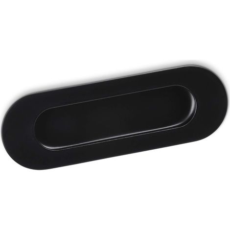 Einlassgriff EL-09 120 x 41 x 14,5 mm Edelstahl schwarz matt (1/3)