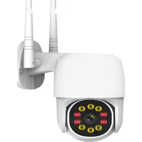 Caméra de sécurité à Domicile Caméra IP 1080P PTZ dôme de Vitesse extérieure caméra de sécurité sans Fil 4X Zoom numérique réseau CCTV Surveillance(2MP Add 32G Card) (1/5)
