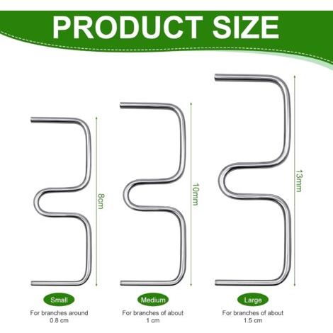 Lot de 30 écarteurs de branches pour arbres fruitiers, support de branche pour arbres fruitiers, pinces à branches en métal M - Écarteurs de branches portables - Support pour branches de fruits - (1/5)