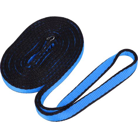 Sangle de sécurité pour escalade 120 cm, bleue, équipement d'alpinisme robuste