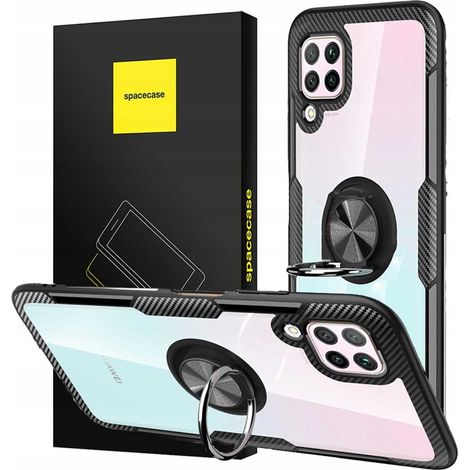 Custodia trasparente con anello di supporto e cover posteriore per Huawei P40 Lite (1/5)