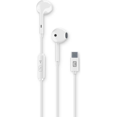 Cellularline AUCAPSULETYPECW auricular y casco Auriculares Alámbrico Dentro de oído Llamadas/Música USB Tipo C Blanco (1/4)