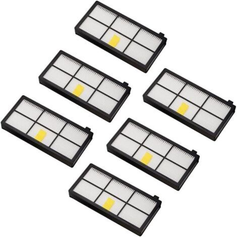 Filtres de rechange pour iRobot Roomba Series 800 et 900 980 966 960 865 870 875 876 Pièces de rechange, 6 (1/4)