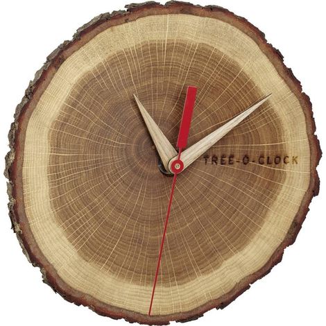 TFA Dostmann Reloj de Pared Madera Roble 18 cm