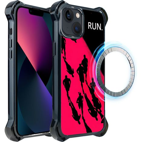 Funda ibizu DropGuard Ultra para iPhone 13 con MagSafe, Move, Night Marathon (1/5)