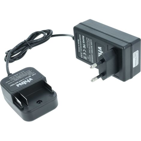 vhbw Ladegerät kompatibel mit Makita BTP140F, BTM50Z, BTM50ZX5, BTM50ZXS, BTM50RFEX4 Multi Tool, BTP140 Werkzeug Li-Ion-Akkus, 21V