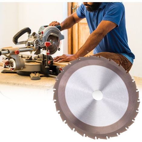 Disque de coupe en carbure de tungstène 24 dents, 210 mm, pour bois, alésage 25,4 mm (1/5)
